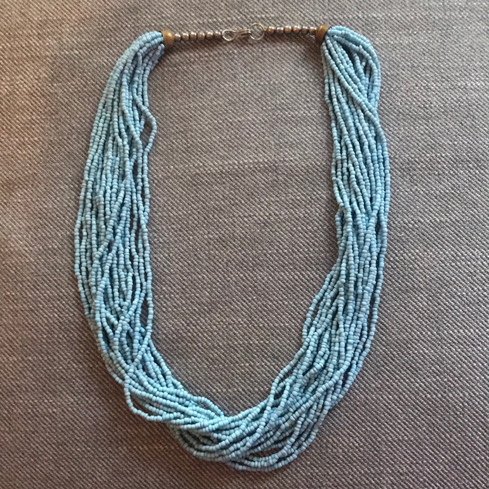 Unique Aqua choker necklace